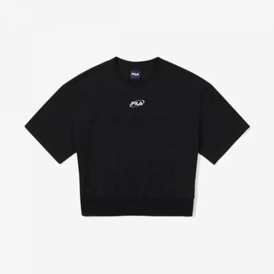 ShorT Sleeve PockeT Semi Crop T shirT Fs2rsg2157fblk
