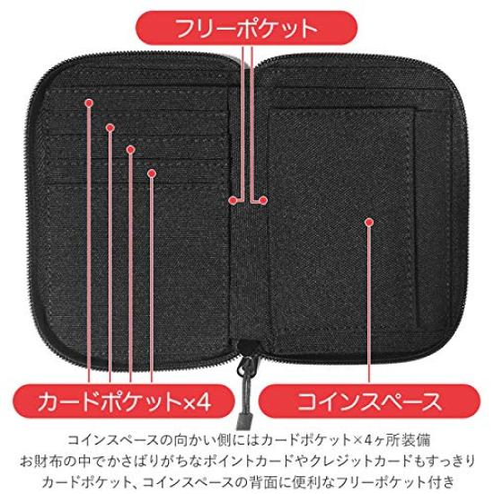 BEN DAVIS Ben Davis and Wallet Matte Zip-Around Wallet, Men's Women's (Free Size, Black)