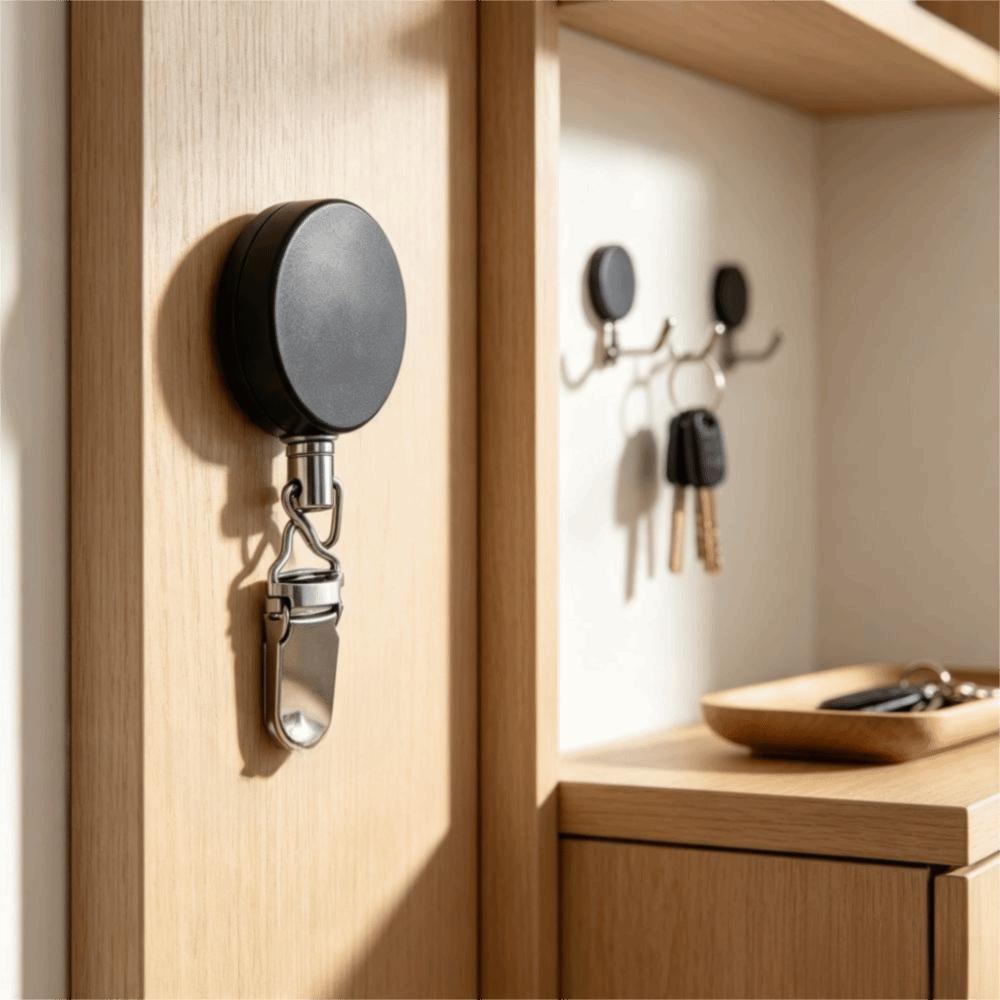 Automatic Retractable Retractable Towel Rack No Punching Self-Adhesive Towel Rack Kitchen