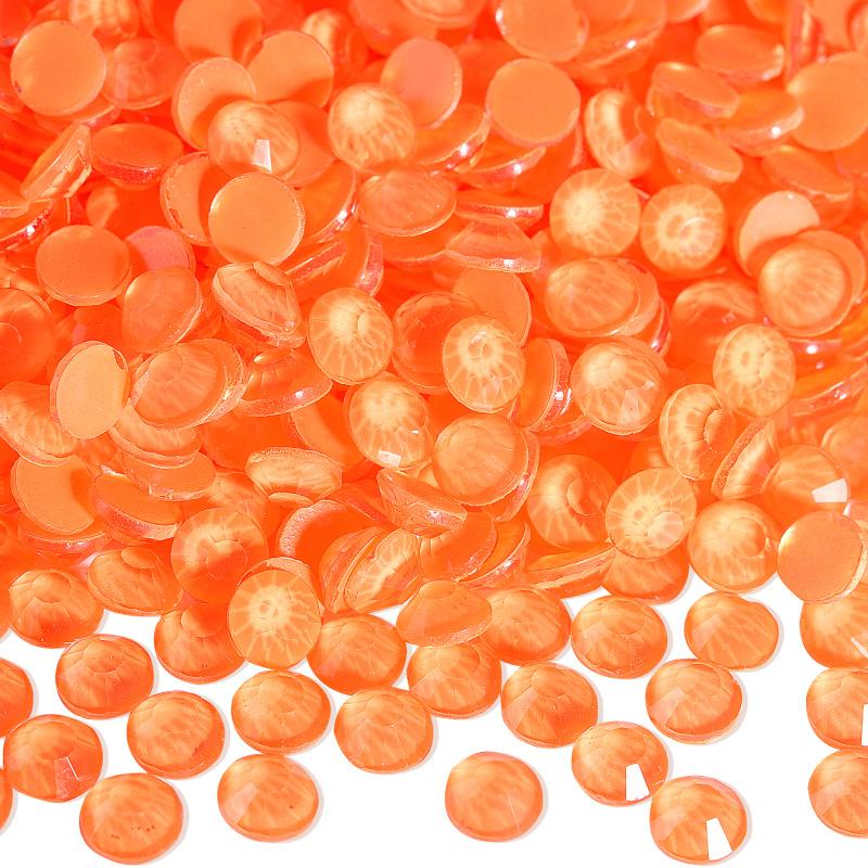 Ready Stock Orange-red Crystal Rhinestones 5A Quality Glass Diamond Bling Bling Rhinestone for Clothes Accessories
