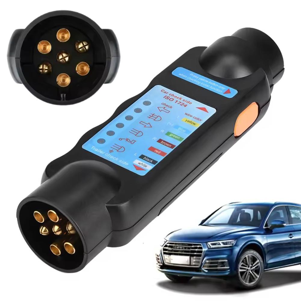Universal 12v Trailer Tester 7 13 Pin Adapter Diagnostic Wiring Test Truck Check Accessories Light Tools Car Socket Plug U2z1