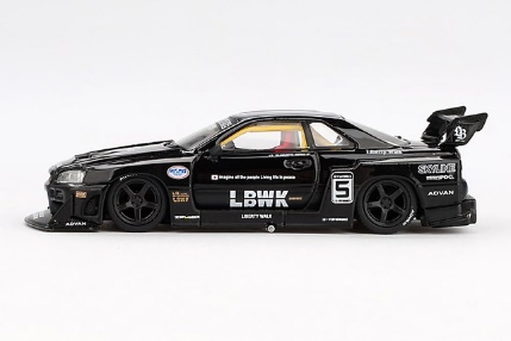 MINI GT Nissan Super Silhouette Skyline Black Finished product 1/64 LB-ER34 (Right-hand drive) MGT00844-R