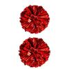 Metallic Cheerleading PomPoms Cheer PomPoms And Bows Large Cheer Hair Bows Ponytail Holder Softball Dance Cheerleader