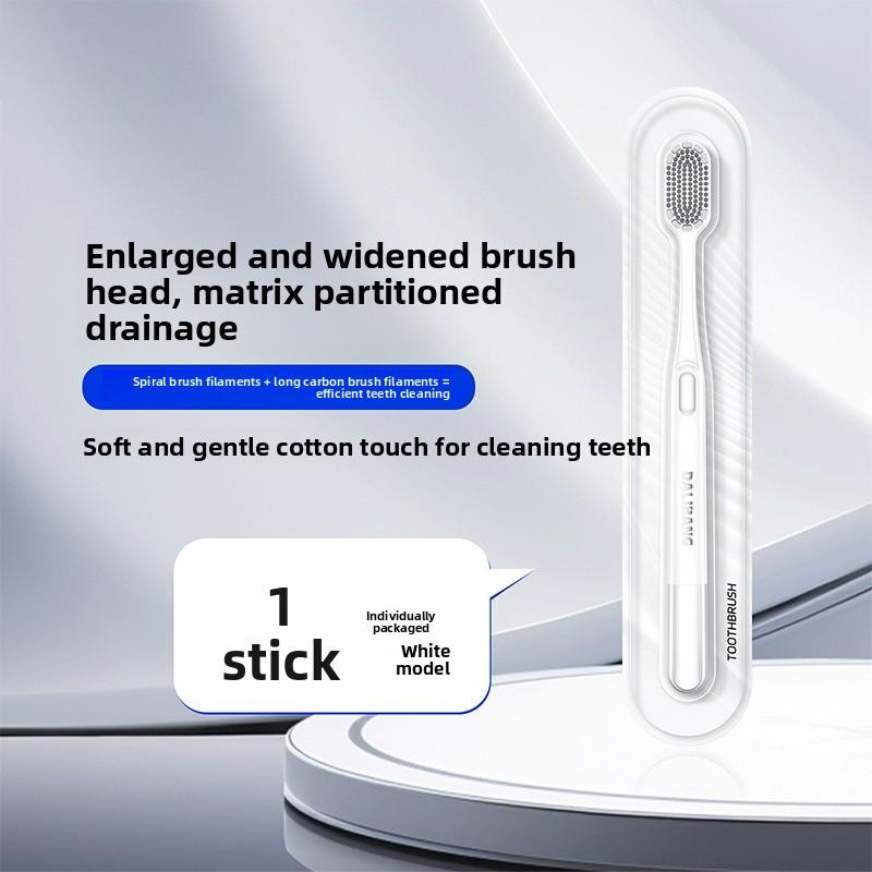 Big head toothbrush Wide brush head Adult soft bristle toothbrush Wide head toothbrush High density toothbrush