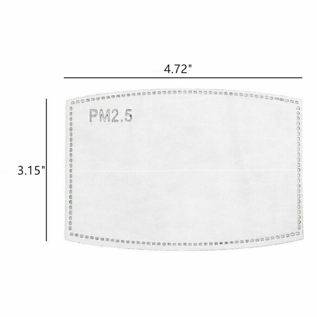 Buy 50PCS Mask Filter PM2.5 Activated Carbon Filter Face Mask Breathing