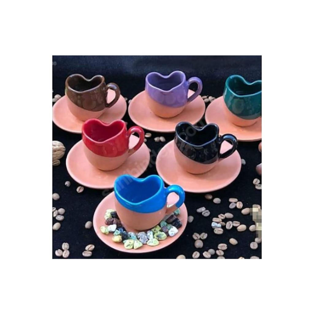 Set cupe cu model de inimă de pământ