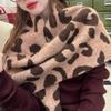Korean Style Knitted Triangle Scarf Cashmere Winter Shawl Fashion Striped Scarf  Autumn Winter