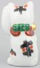 Kutani ware Oval Maneki-neko (Lucky Cat) Calico, size 3 A-0070