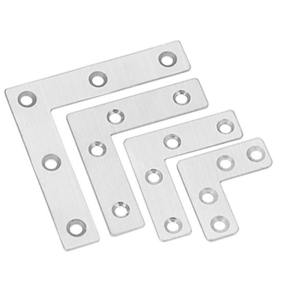 10 Adet 40/50/60/80mm T Şekli/L Şekli Köşe Braketi Paslanması Kolay Değil İnsancıl Tasarım Tam Özellikler Düz Köşe Braketi Kapı