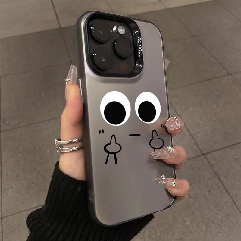 Funny Line Drawing Phone Case for For  Redmi Note 13 12 11 Pro Plus 5G 10S 12S 11S Pro Redmi 13C Plating Matte Cover Fudna