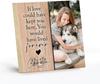 Custom 8 Inch EffiPrint Wooden Photo Block Frame UV Printed Pet Memorial Gifts for Dogs Personalized with Your Photos