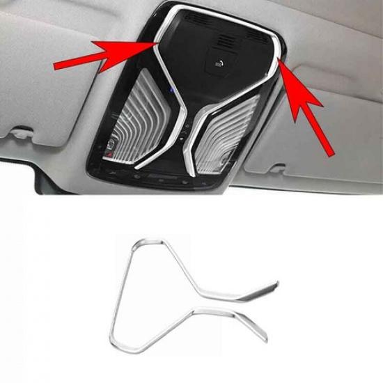 For BMW 3-Series G20 Car Front Lamp Matte Silver Trim Reading Light Strip 19-22