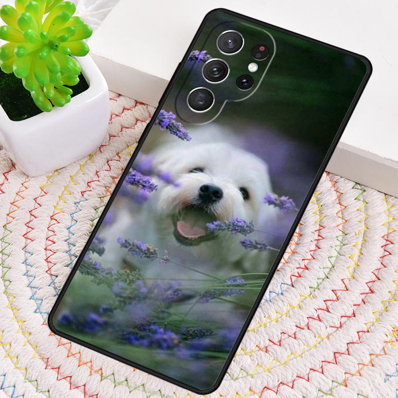 Maltese Dog Puppy Silicone Phone Case For Samsung Galaxy note 10 pro S26 S25 S24 S23 S22 S21 Plus S25Ultra Capa Cover