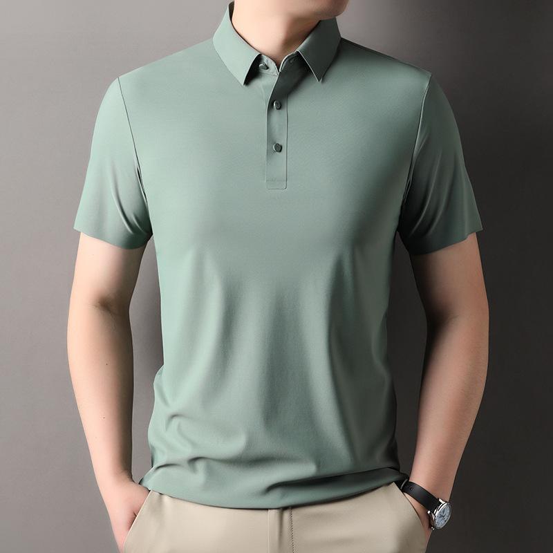 Summer Short Sleeve Polo Shirt Men's Business Casual Lapel Collar Versatile Sports T-Shirt