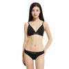 Calvin Klein Solid Double Gravity Strap Removable Pad Triangle Bra Women Underwear Black QF6990-UB1