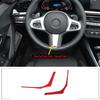 Red Carbon Fiber Steering Wheel Cover Trim For BMW Z4 2017-