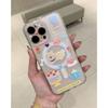 Transparent Magnetic iPhone 15 Pro Max Case: Afternoon Tea Puppy Design, AI Button Compatibility