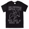 Led Zeppelin 1977 US TOUR ICARUS 100% Cotton T-shirt Mens Tees Top Black NWT 100% Authentic & Official