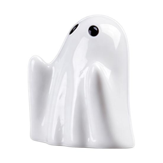 Piccole Sculture di Fantasmi in Resina 5 Pezzi Mini Figure, Fantasmini per Decorazione di Halloween, Accenti Decorativi per la Casa Gotica Ornamenti Spettrali Vasi a Gradini