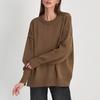 GMXIA Damen Uni Rundhals Pullover Herbst und Winter Neuer Temperament Pendler Vielseitig Lässig Rundhals Strickpullover