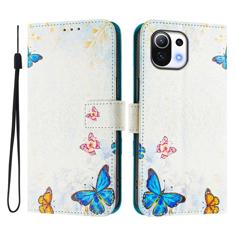 Luxury Flip Leather Case For Xiaomi 11 Lite 5G NE Flip Cover On For Xiomi 11T Mi 11 Ultra Pro Wallet Bags Flower Cases Shell