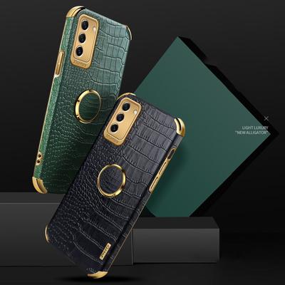 Pre Samsung S25 S24 Ultra A56 A36 A15 5G A05 Galaxy A16 A55 A54 S23 FE S21 S22 Plus A14 A73 A53 5G Luxusné kožené puzdro so stojanom a držiakom na prsteň