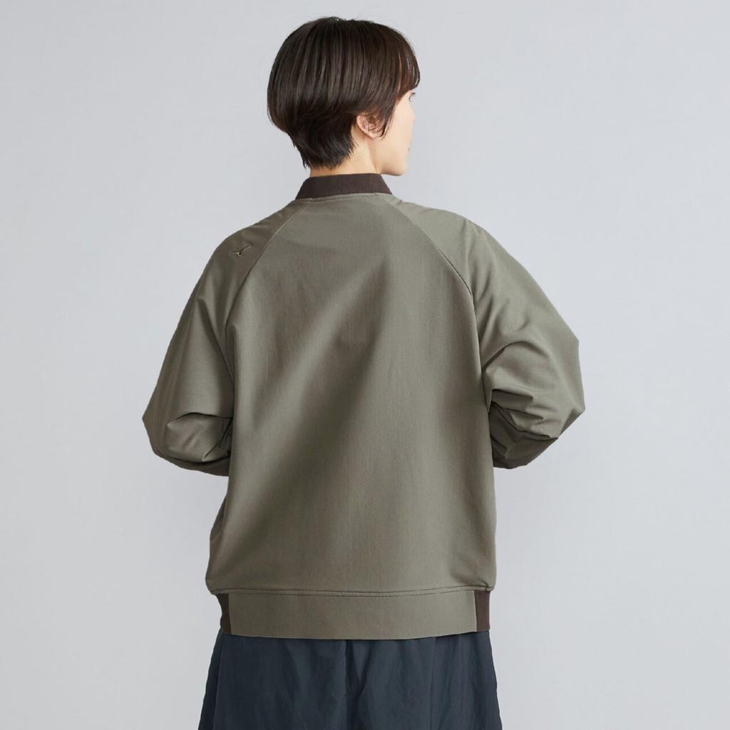 Mizuno Tech Shield Windproof Stretch Outdoor Tea Leaf Women's Jacket, B2MEC710,