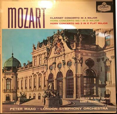 LP Record WOLFGANG AMADEUS MOZART - LONDON SY - Clarinet Concerto In A Major CM9247 London Records UK Classical Used