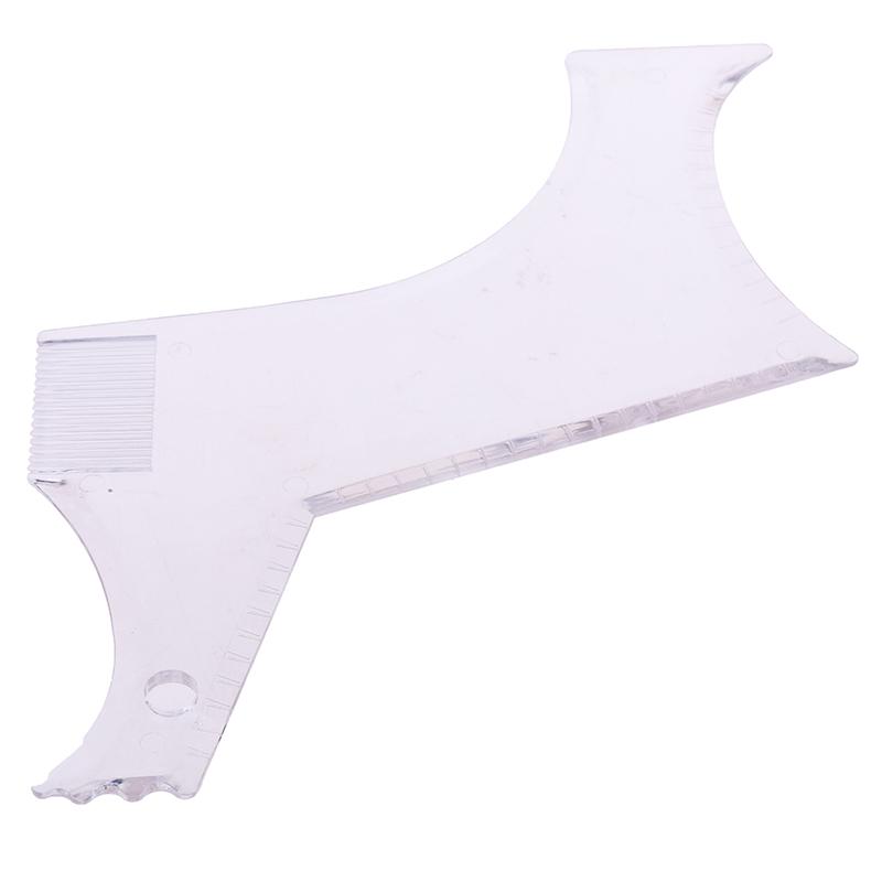 Men'S Beard Combs Shaping Styling Template Comb Transparent For Hair Trim Beards