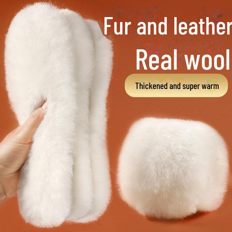 

Стельки Footprints Premium из утолщенной шерсти и бархата для мужчин и женщин - впитывающий пот, дезодорирующий хлопок для осенней и зимней обуви. wool insole, 38