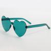 2024 Women Colors Pc Heart Shape Tinted Party Sunglasses Girls Vintage Uv400 Colors Rimless Polarized Sun Glasses