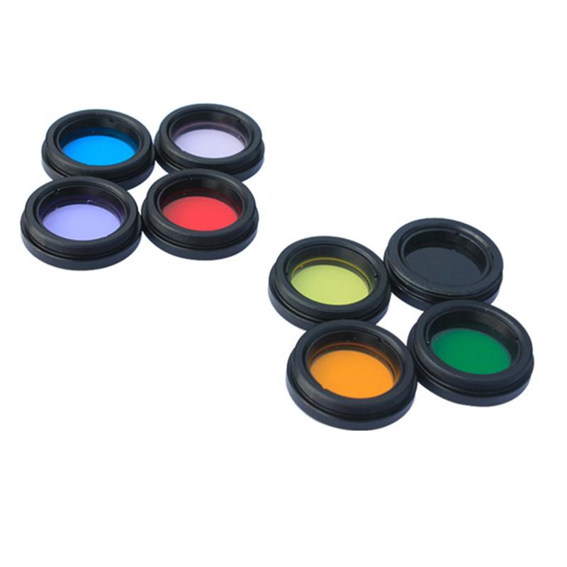 Agnicy 1,25 Zoll M28 Mikroskopfilter Mondfilter Okular für astronomisches Teleskop Zubehör 8 Farben zur Auswahl