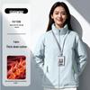 Custom Logo Waterproof Down Jacket - Thick Cotton Shell for Autumn/Winter Workwear