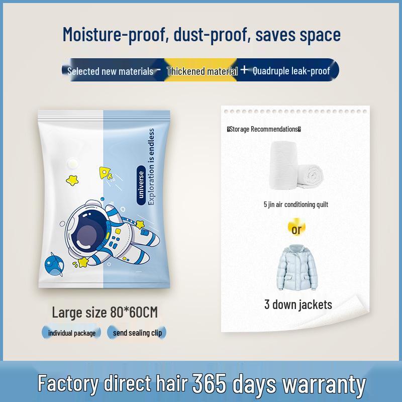 Vacuum Storage Bags for Quilts, Clothing, and Down Jackets