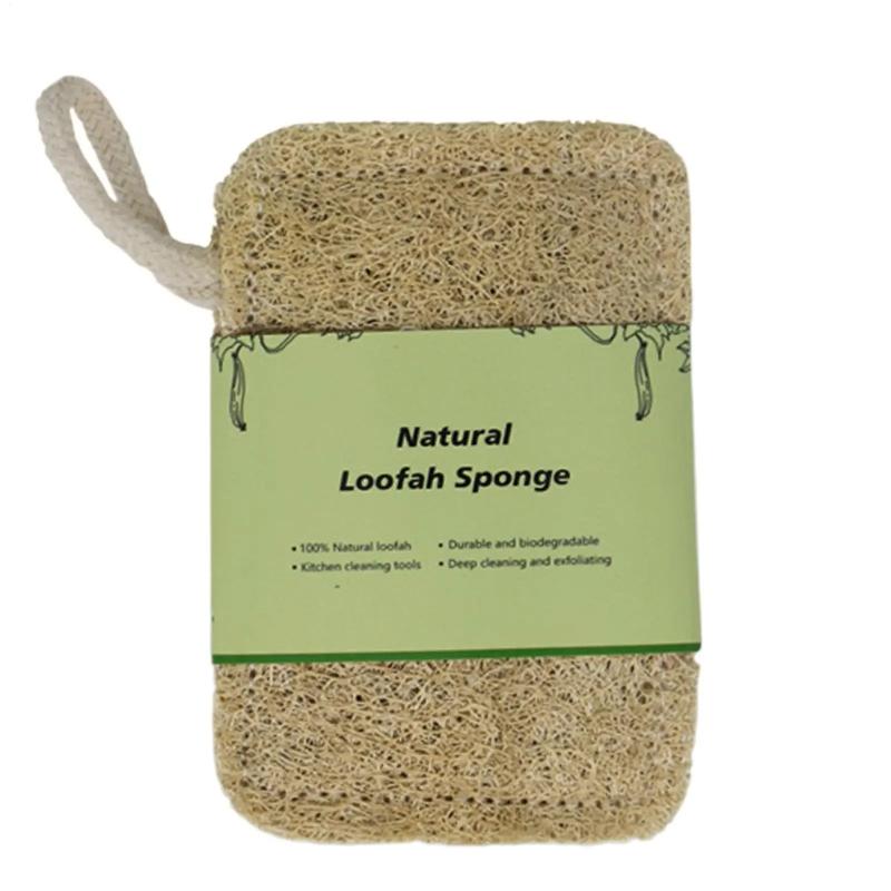 Loofah Dish Sponge Scouring Pad Luffa Dish Towel Washing Cloth Sponge Loofah Scrub Pad Dish Pot Oil Stain Removing Scrubber