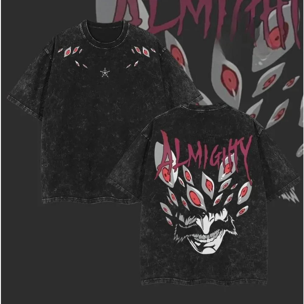 

Ихвач BLEACH Аниме Одежда Мужская Женская Футболки Оверсайз Футболка с Коротким Рукавом Выстиранная Винтажная Хлопковая Футболка Харадзюку Мужские Топы S чёрный