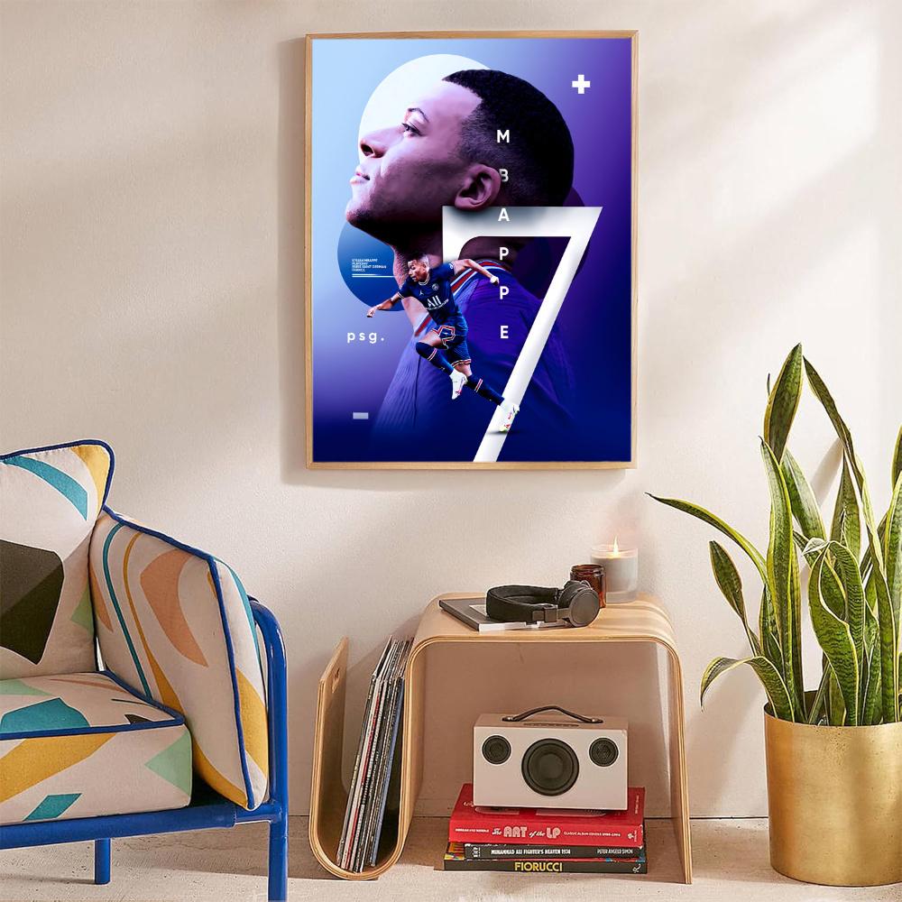 Mbappe 5D Diy Diamond Painting Round Diamond Diy Frameless Holiday Artwork Suitable For Home Office Wall Decoration