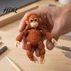 Unique Animal Desk Decor 3D Printed Mini Gorilla Figurine with Articulated Joints Small Desktop Ornament Toy Stress Relief Toy Creative Cute