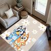 Bluey Bingo Adventure Carpet Perfect for Decorate Room Entryway Dining Room Kitchen Antislip Carpet Decorate Offices Perfect Gift for Women/Men