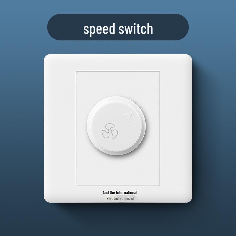 86 Type Wall Panel: Single Gang Light Switch & Socket