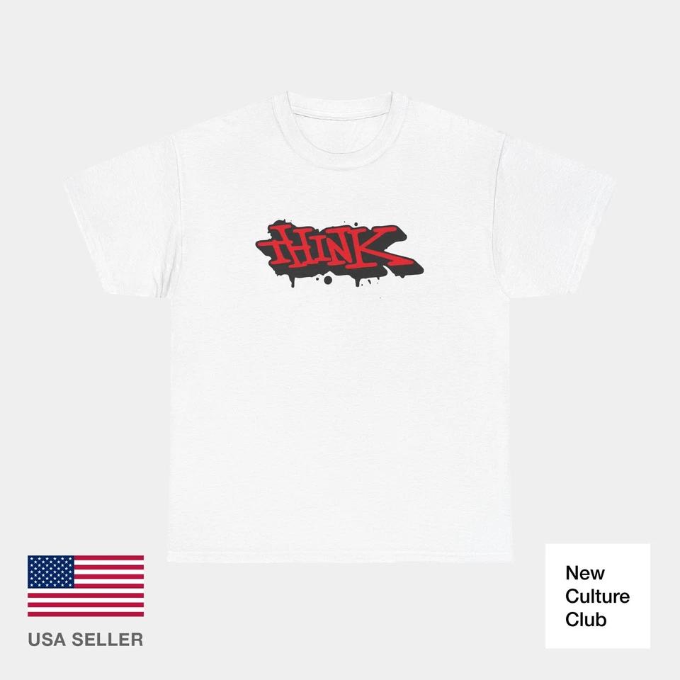 

Think Skateboards Classic 2011 Logo Red Black Skateboarding T-Shirt Print L