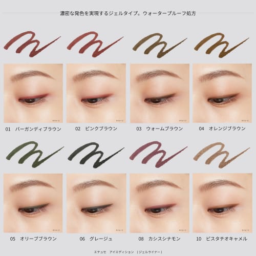 Ettusais Eye Edition (Gel Liner) 14 Luminous Poppy Eyeliner Waterproof Formula 0.09g