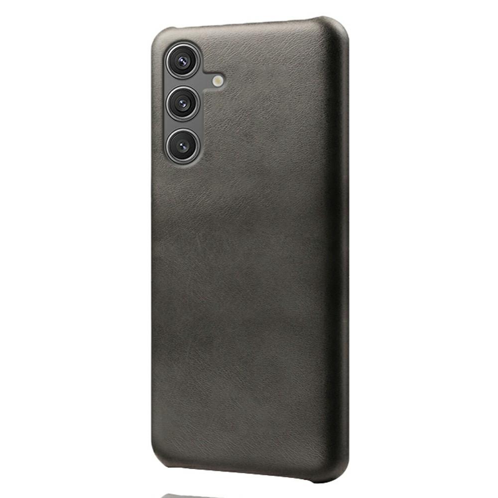 

For Samsung Galaxy S25 Case Calf Texture PU Leather Hard PC Protective Phone Cover B