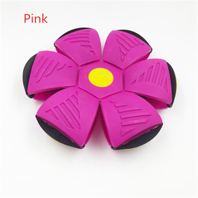 

Светодиодный летающий НЛО, плоский диск-мяч со светодиодной подсветкой, игрушка для детей, уличный сад, баскетбольная игра, метание дисковых шаров НЛО Pink No LED