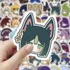 60PCS Genshin Impact Cyno Stickers, Peripheral Decorations for Handwritten Journals Desktop Decals, Student Notebook Decorations - Waterproof Stickers