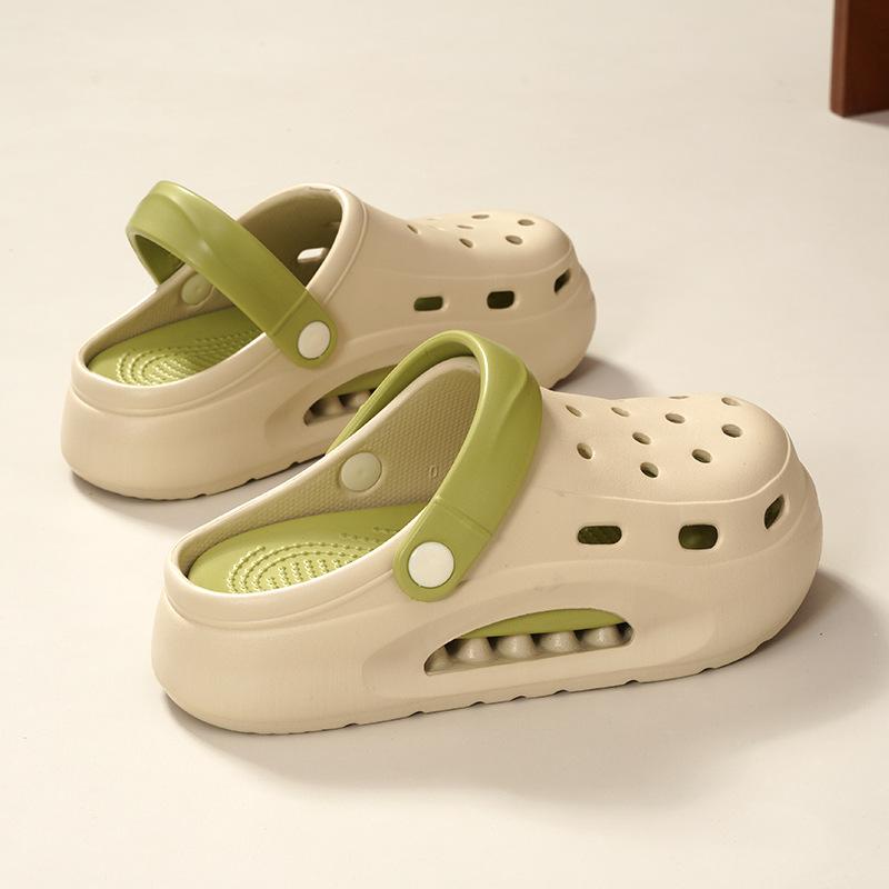 

EVA women s summer wear, increased sense of stepping on shit, thick-soled CM non-slip fashion cute beach shoes 44/45