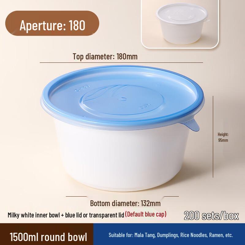 Handon Disposable Wheat Straw Takeout Soup Bowl with Lid