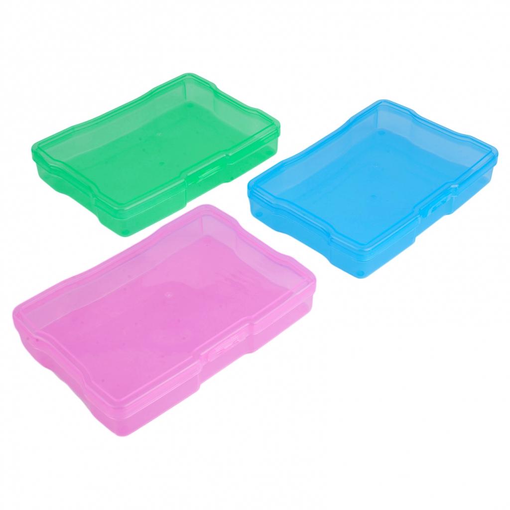 1pcs Photo Storage Box Buckle Design Multiple Color