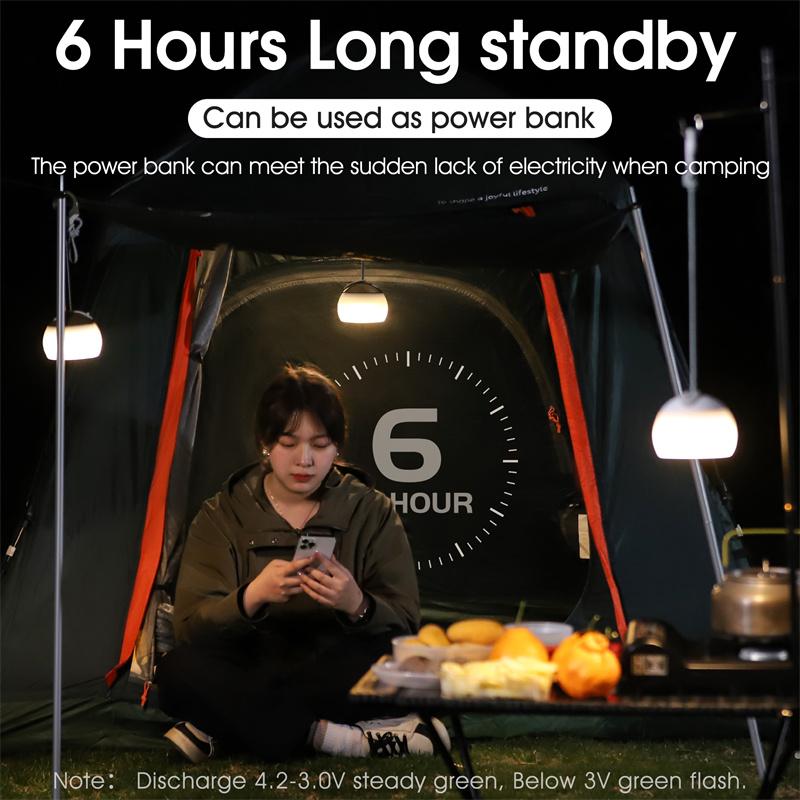 BIKING Camping Tent Hanging Light Portable Camping Lanterns USB Rechargeable Led Light Camp Lamp for Outdoor Emergency