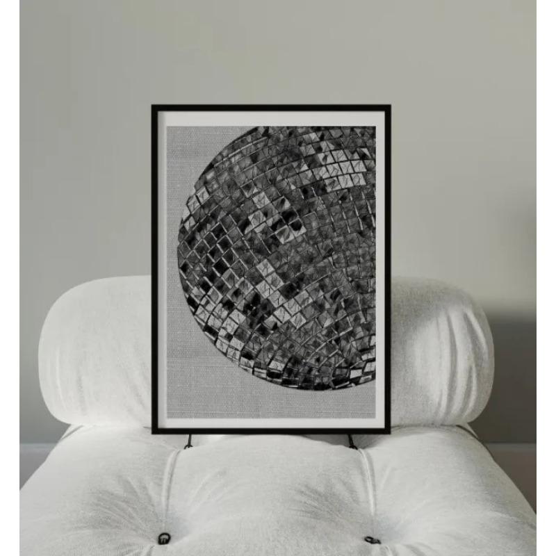 Vintage Diskokugel Poster Diskokugel auf Damenabsätzen Disco Martini Leinwandmalerei Drucke Wandkunst Bilder Zimmer Heimdeko